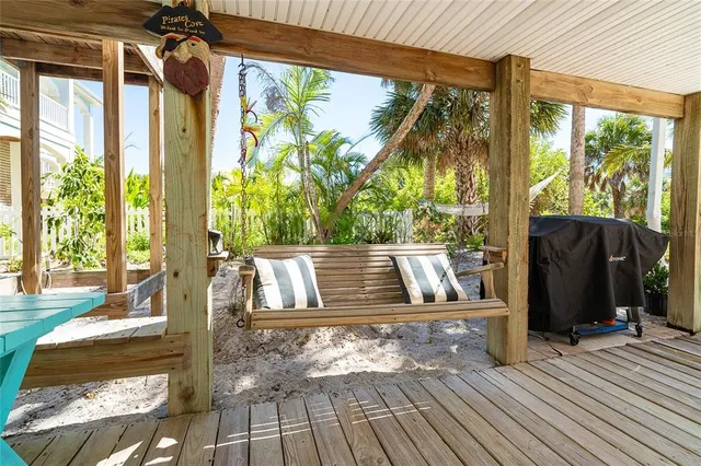 a view of outdoor space with seating