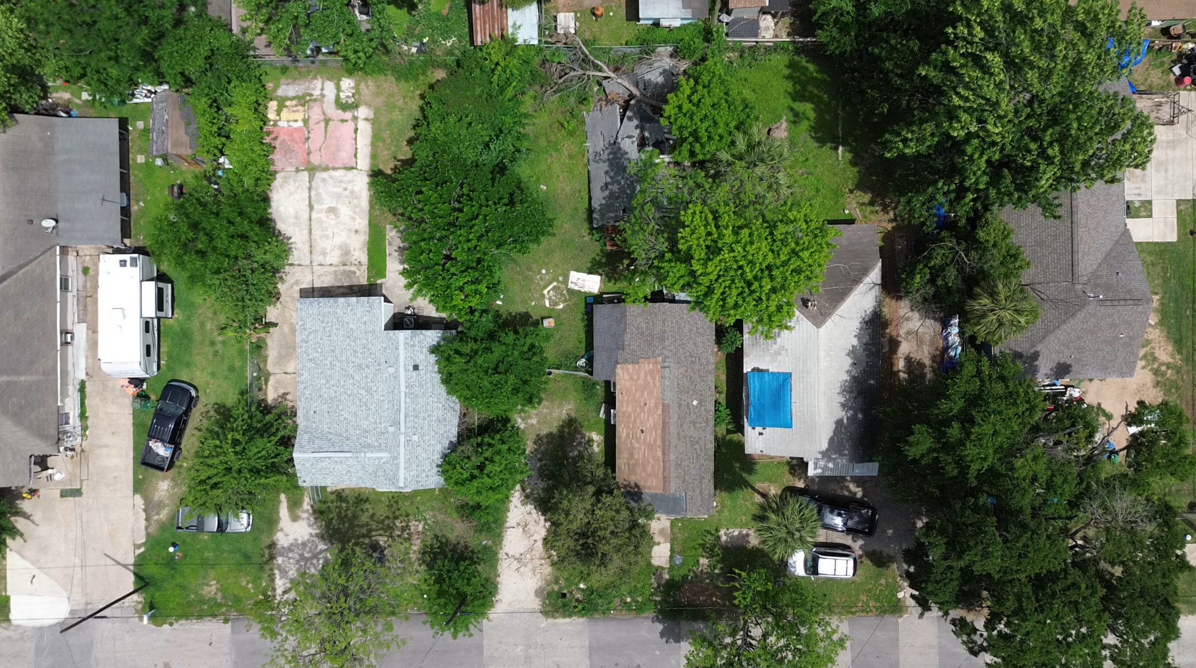 7935 Sherman Street Houston, TX 77012 - Photo 5 of 23 an aerial view of house with yard and outdoor seating