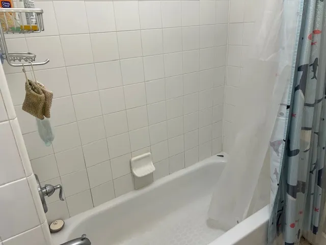 a close up of a bathtub