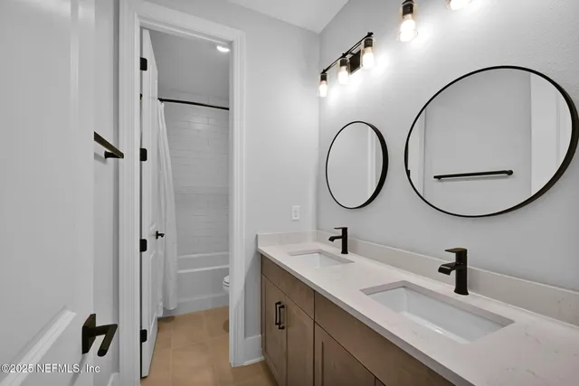 a view of outdoor space with garden and entertaining space