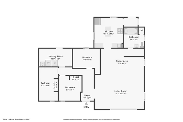 $214,999 | 504 West Park Avenue, Round Lake, IL 60073