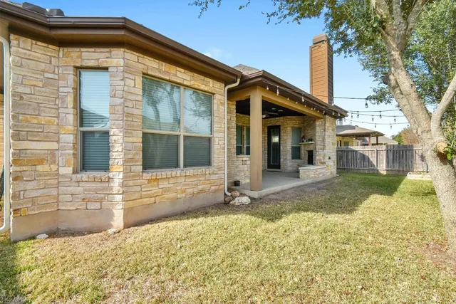 a view of outdoor space yard deck patio and swimming pool