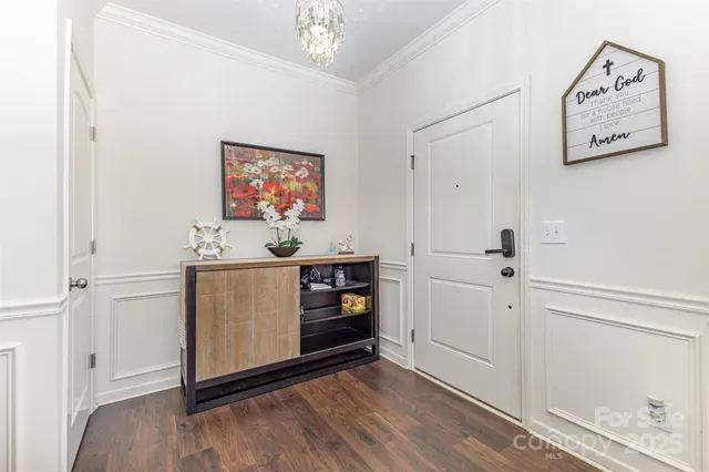 a patio with table and chairs