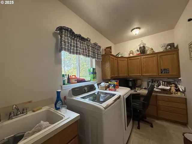 a room with furniture