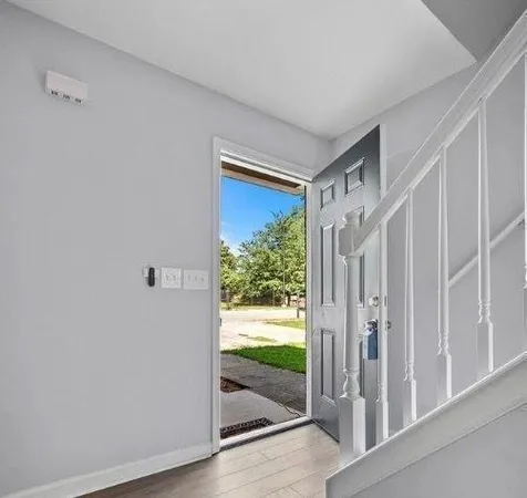 a view of front door