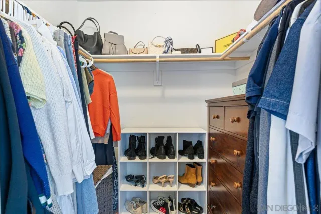 a view of walk in closet