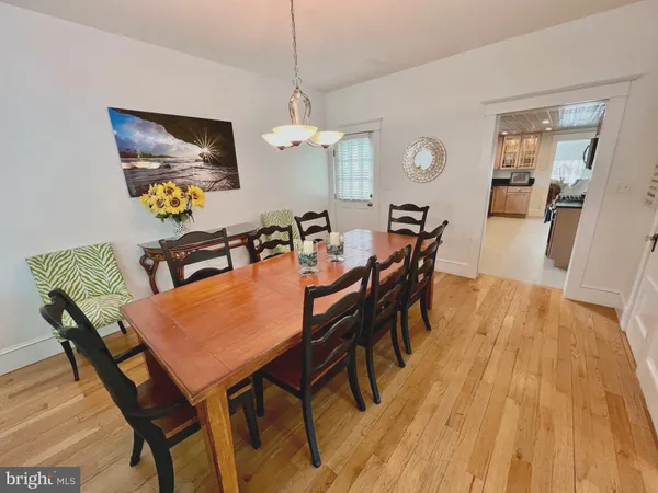 a room with a table and a chair