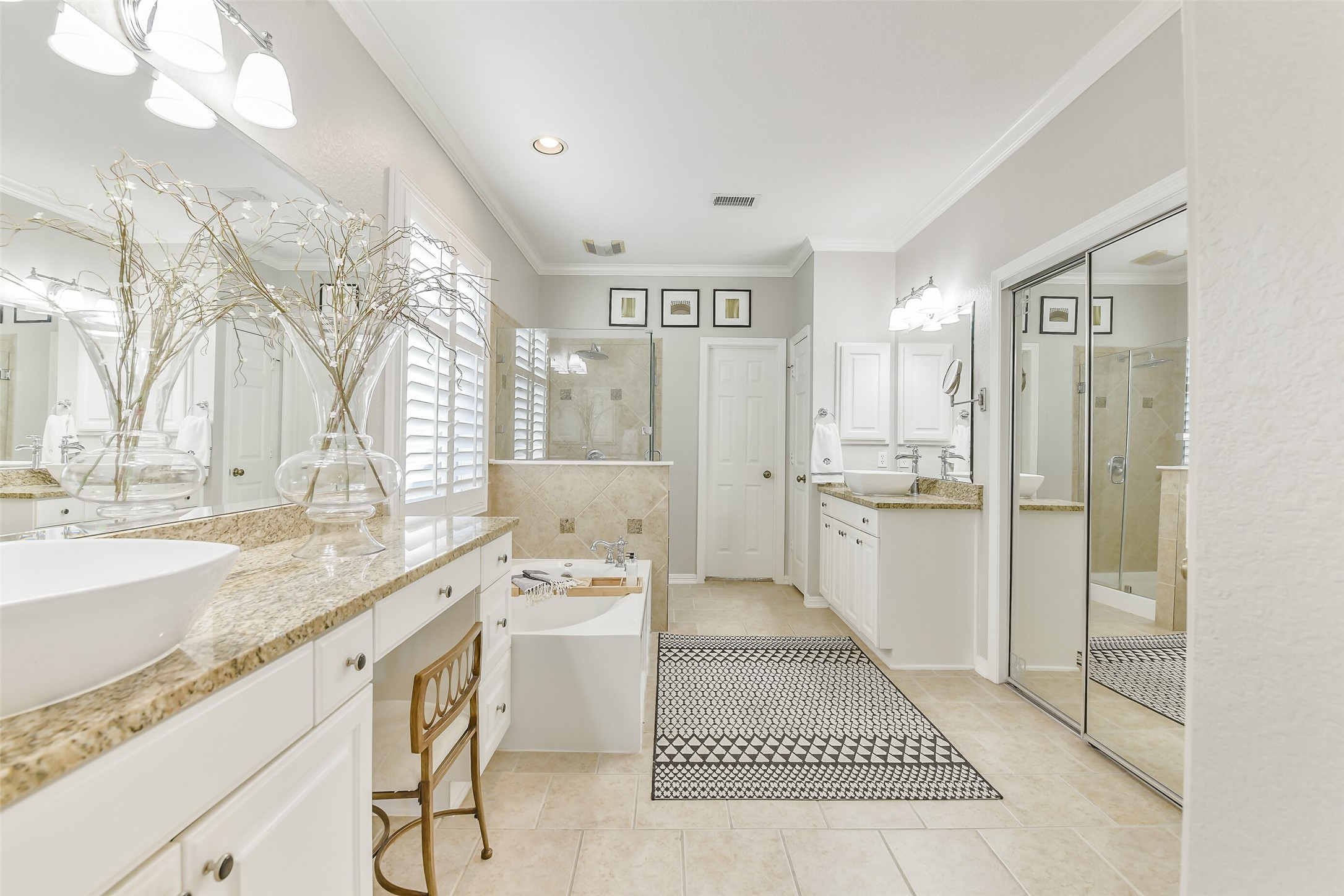 25247 Bull Ridge Drive Porter, TX 77365 - Photo 21 of 50 Updated Primary Bath has his and her closets with lots of room to organize!