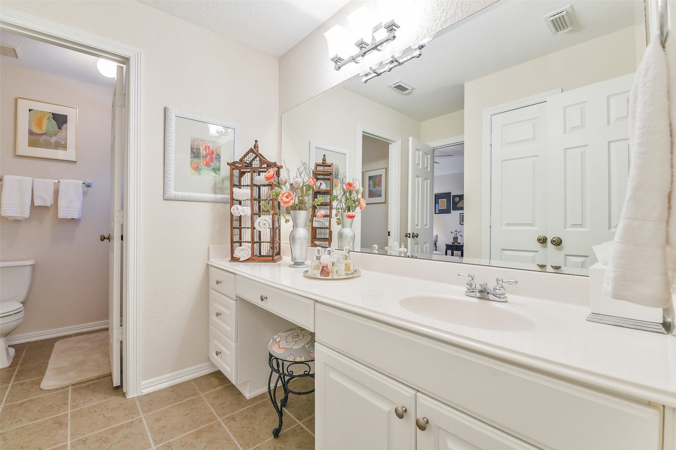 25247 Bull Ridge Drive Porter, TX 77365 - Photo 36 of 50 Vanity for the jack and jill full bathroom for bedrooms 3 and 4