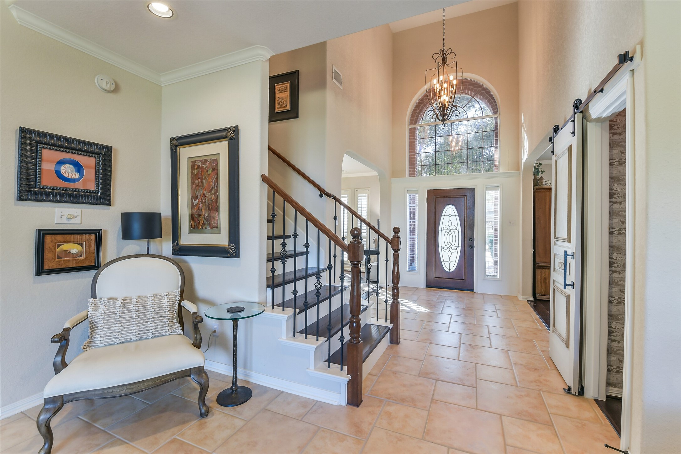 25247 Bull Ridge Drive Porter, TX 77365 - Photo 6 of 50 Nice open entry brings you into the family room - to the right is the Wine Closet
