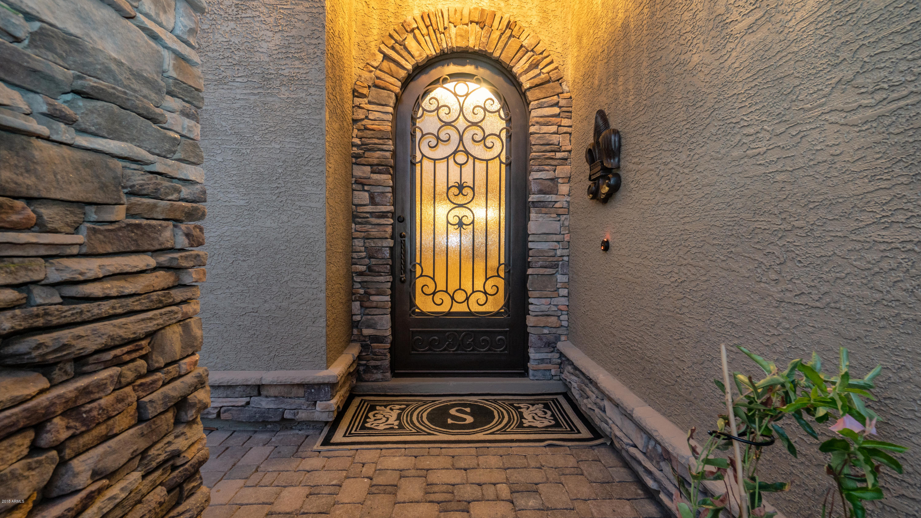 1622 East Nighthawk Way Phoenix, AZ 85048 - Photo 8 of 58 Iron & Glass Front Door