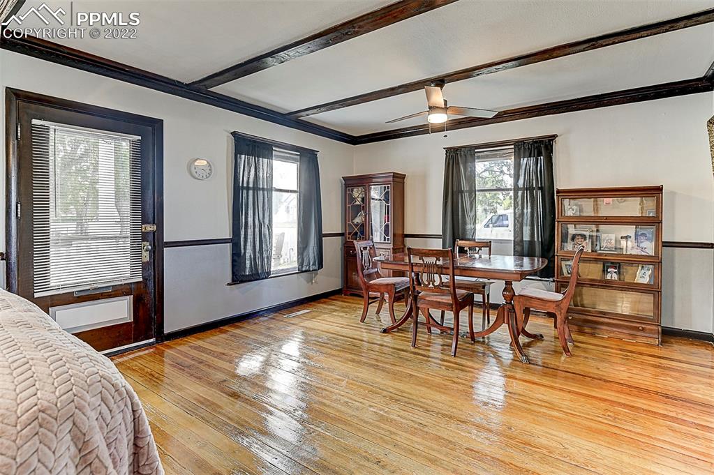 312 10th Street Fowler, CO 81039 - Photo 13 of 35 a view of a livingroom with furniture window and wooden floor