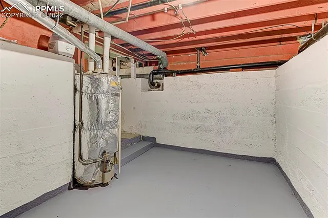 a view of a room with rack on the wall