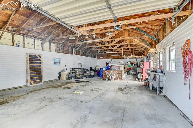 a view of a bike garage