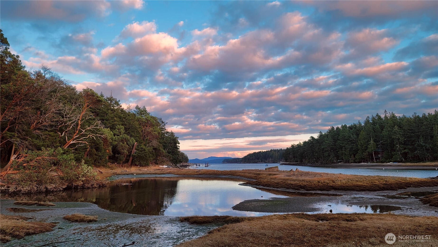 744 Tarte Road Friday Harbor, WA 98250 - Photo 33 of 35 a view of a lake with a yard