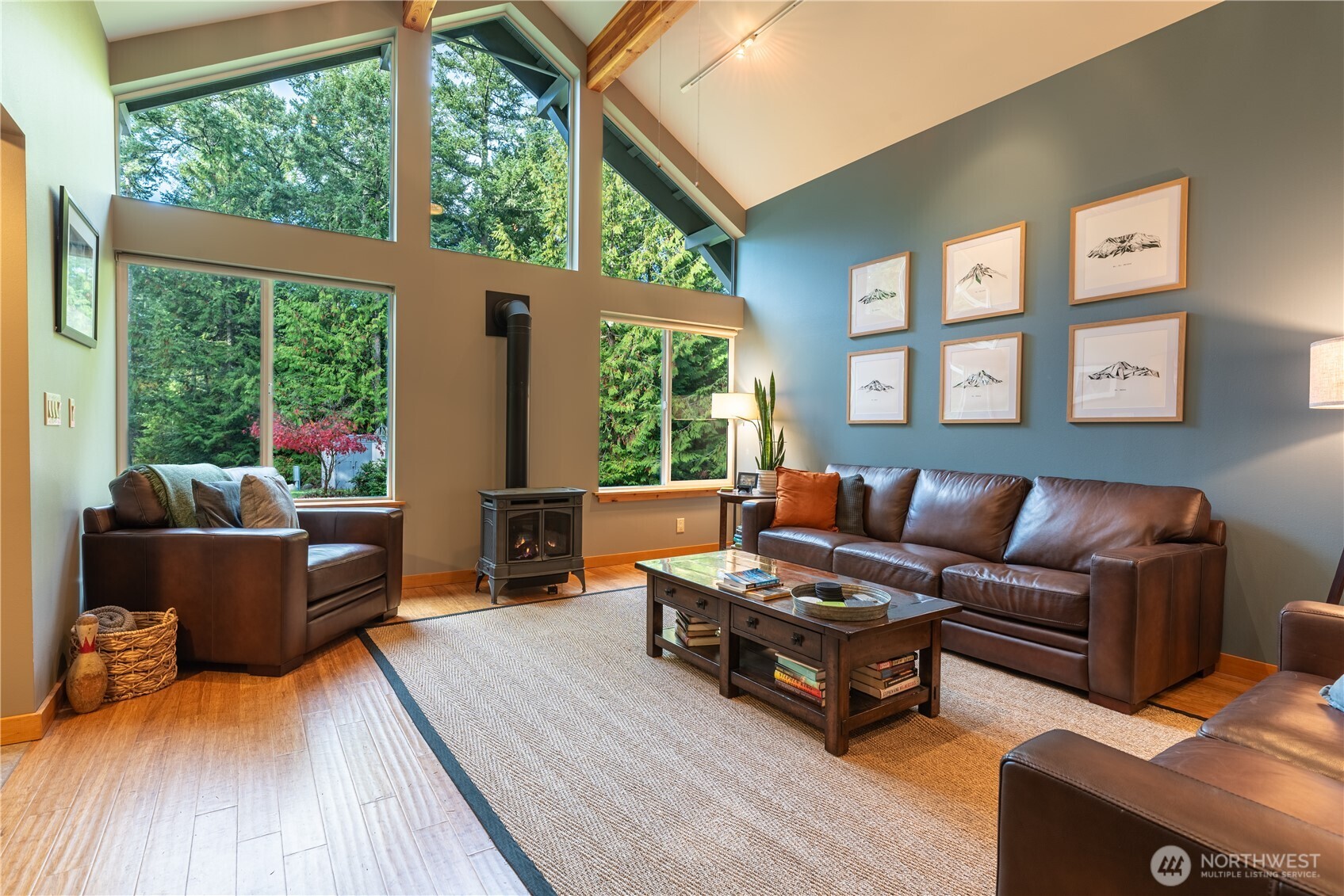 744 Tarte Road Friday Harbor, WA 98250 - Photo 6 of 35 a living room with furniture and a large window