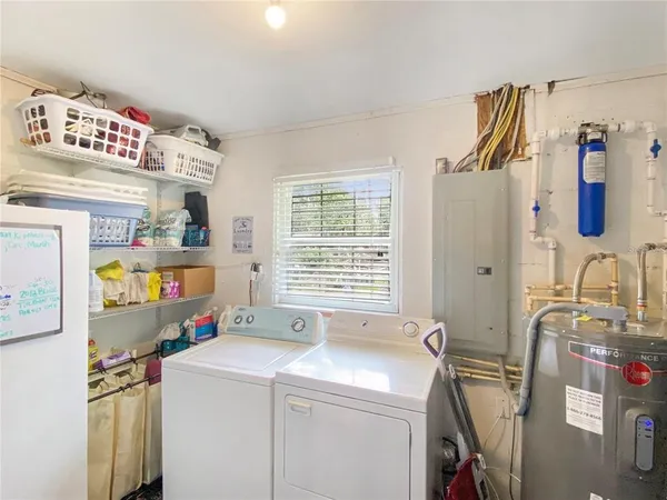 a room with storage and utility