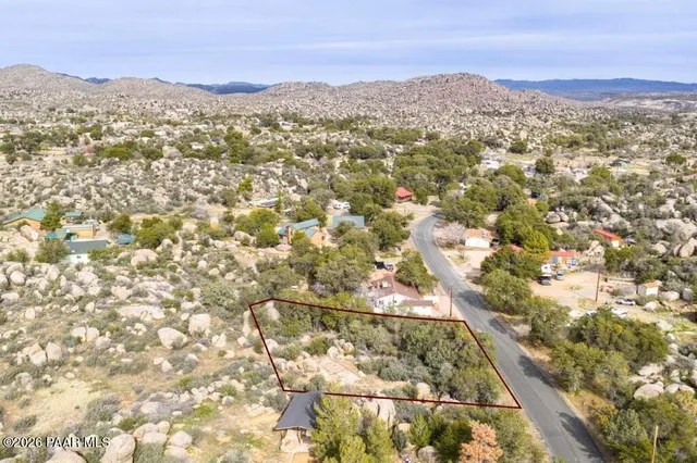 a view of city and mountain