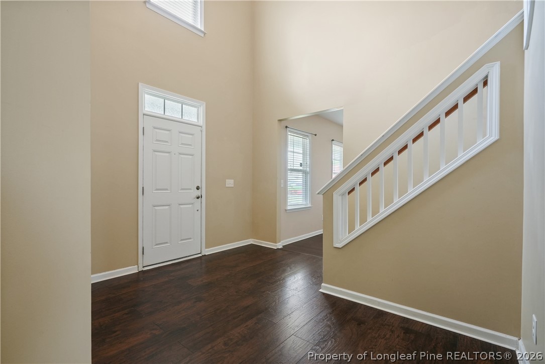415 Highgrove Drive Spring Lake, NC 28390 - Photo 5 of 39 a view of entryway with wooden floor