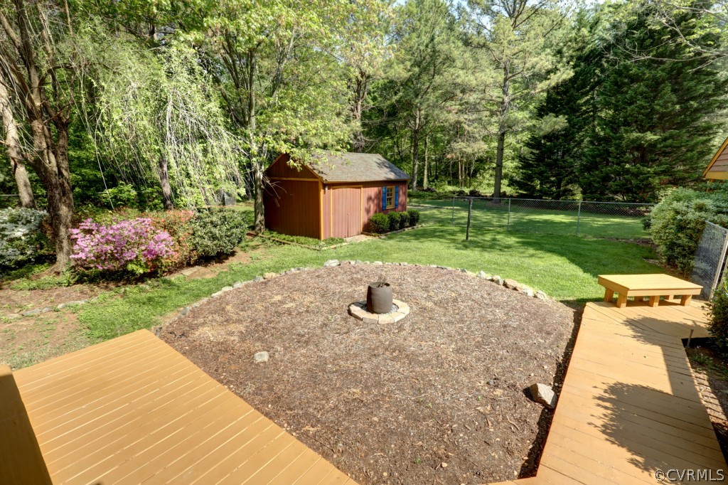 2220 Shallow Well Road Manakin-Sabot, VA 23103 - Photo 7 of 23 a view of a backyard with a garden and trees