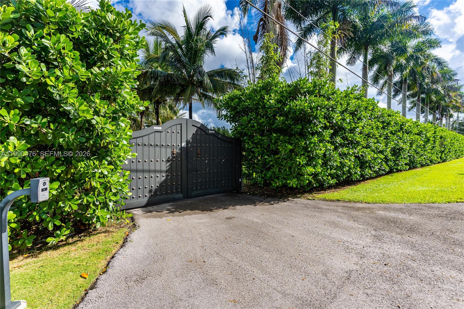 a view of an outdoor space and a yard