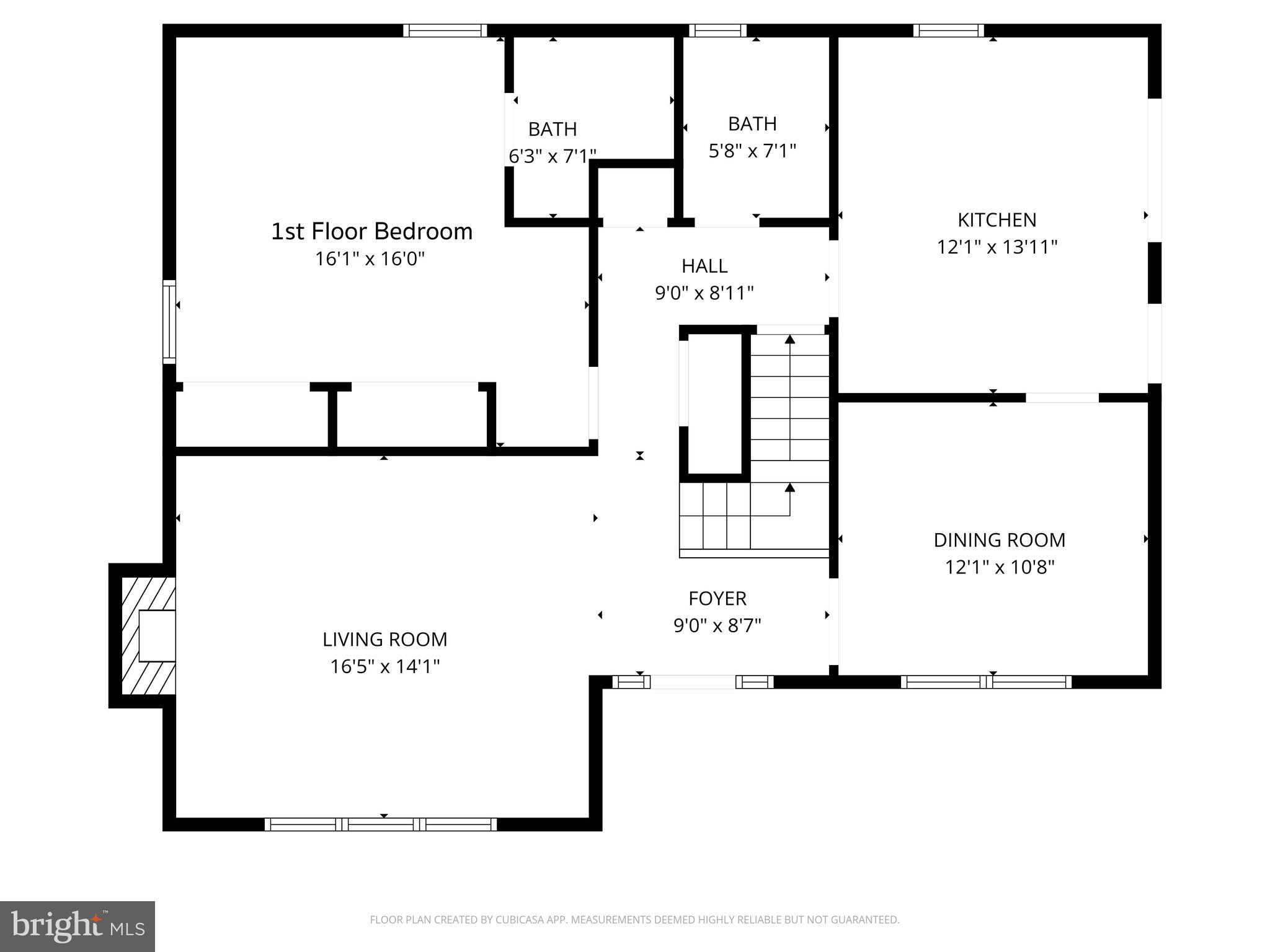3294 South Manor Road Coatesville, PA 19320 - Photo 40 of 41 Approximate 1st floor plan