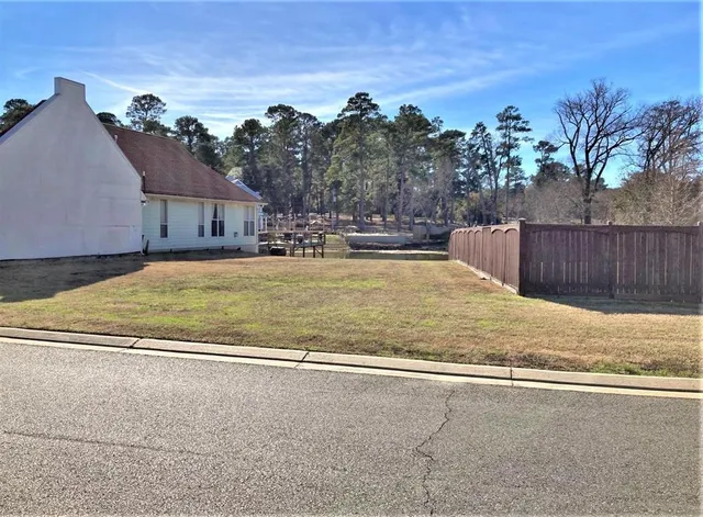 a house view with a garden space