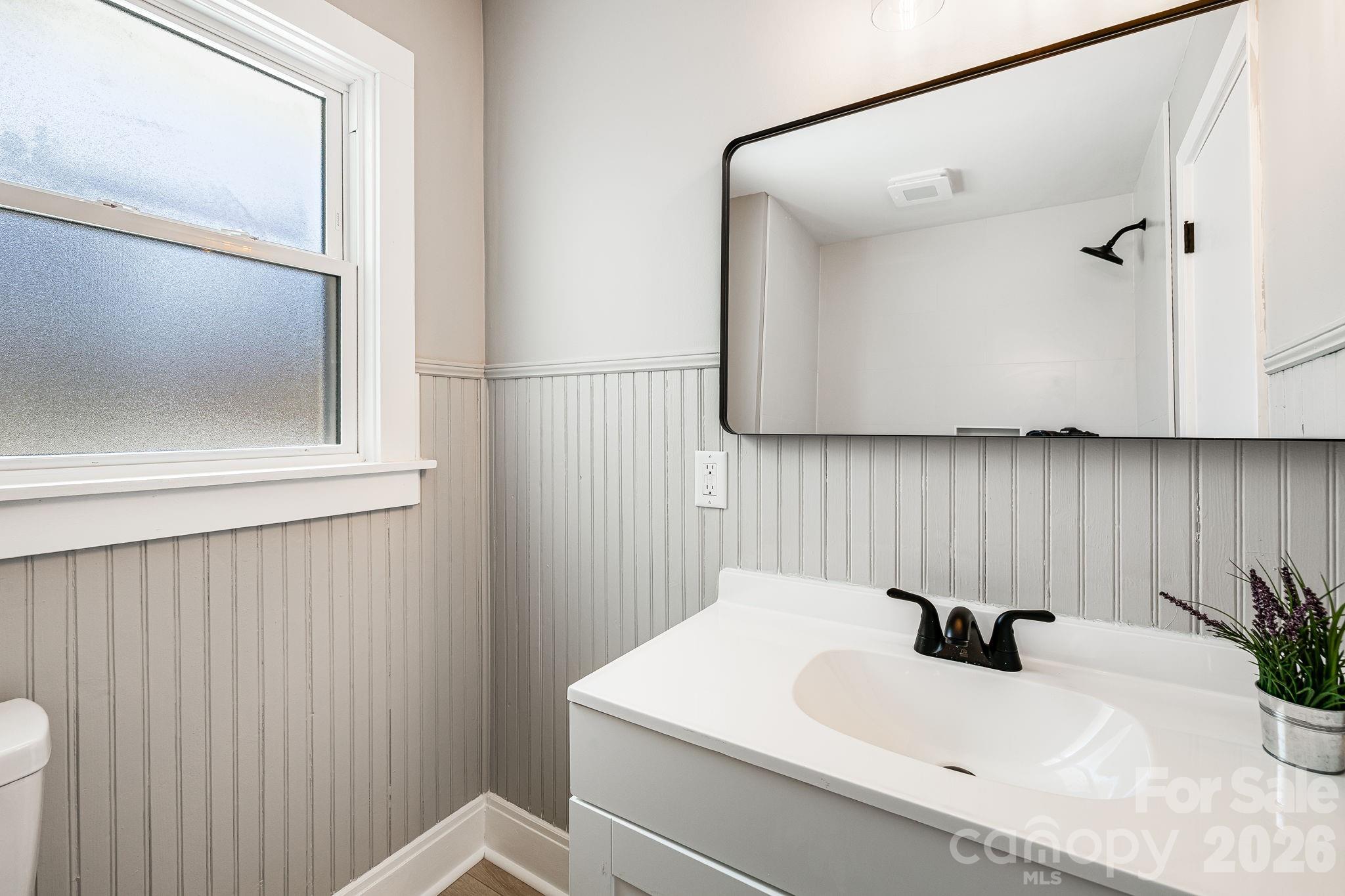 107 Balsam Road Hendersonville, NC 28792 - Photo 26 of 44 a bathroom with a sink and a mirror