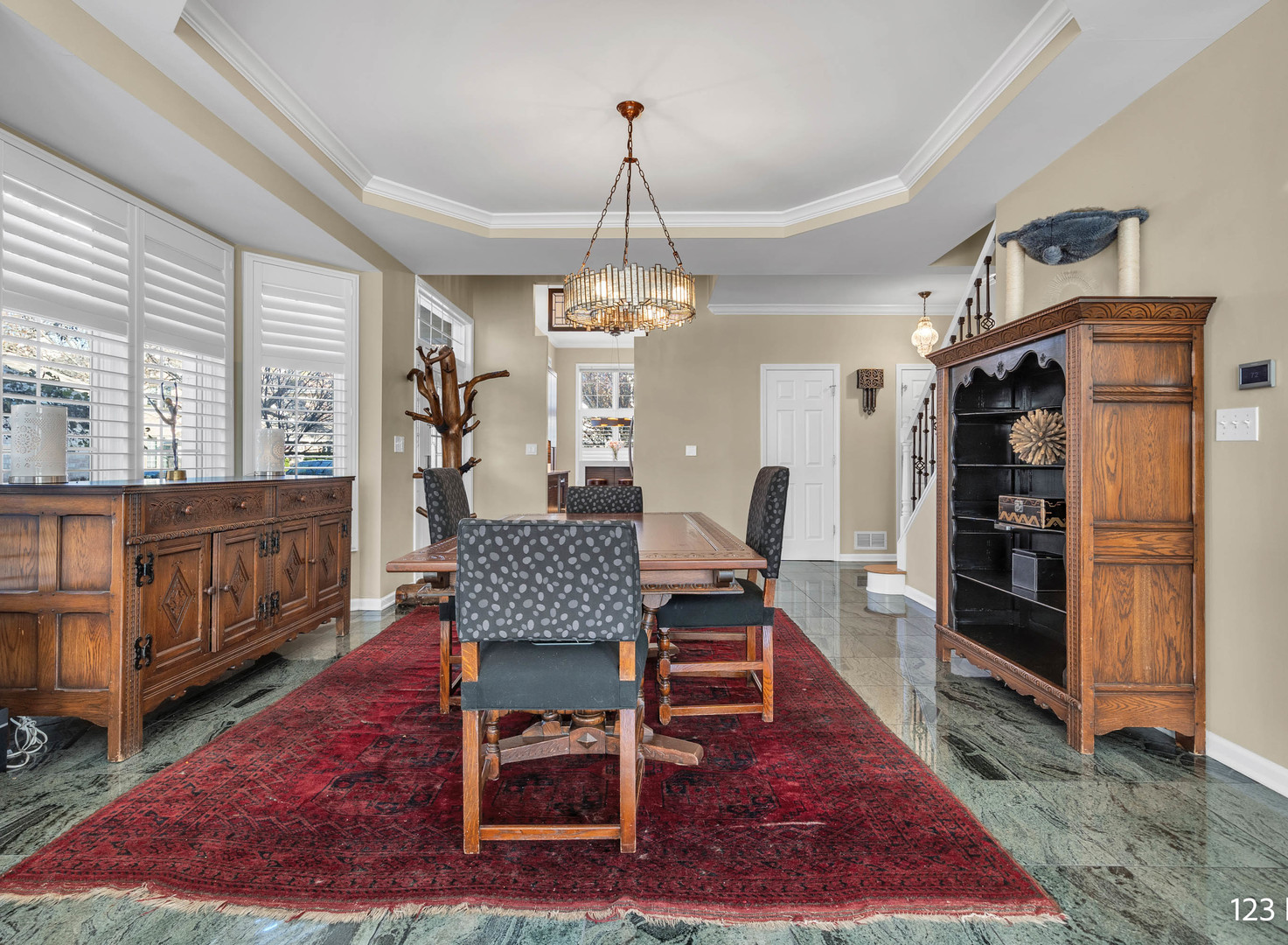 1754 Park Ridge Point, Unit 1754 Park Ridge, IL 60068 - Photo 16 of 39 a view of a dining room with furniture window and wooden floor