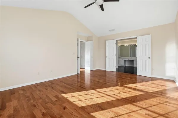 a view of an empty room