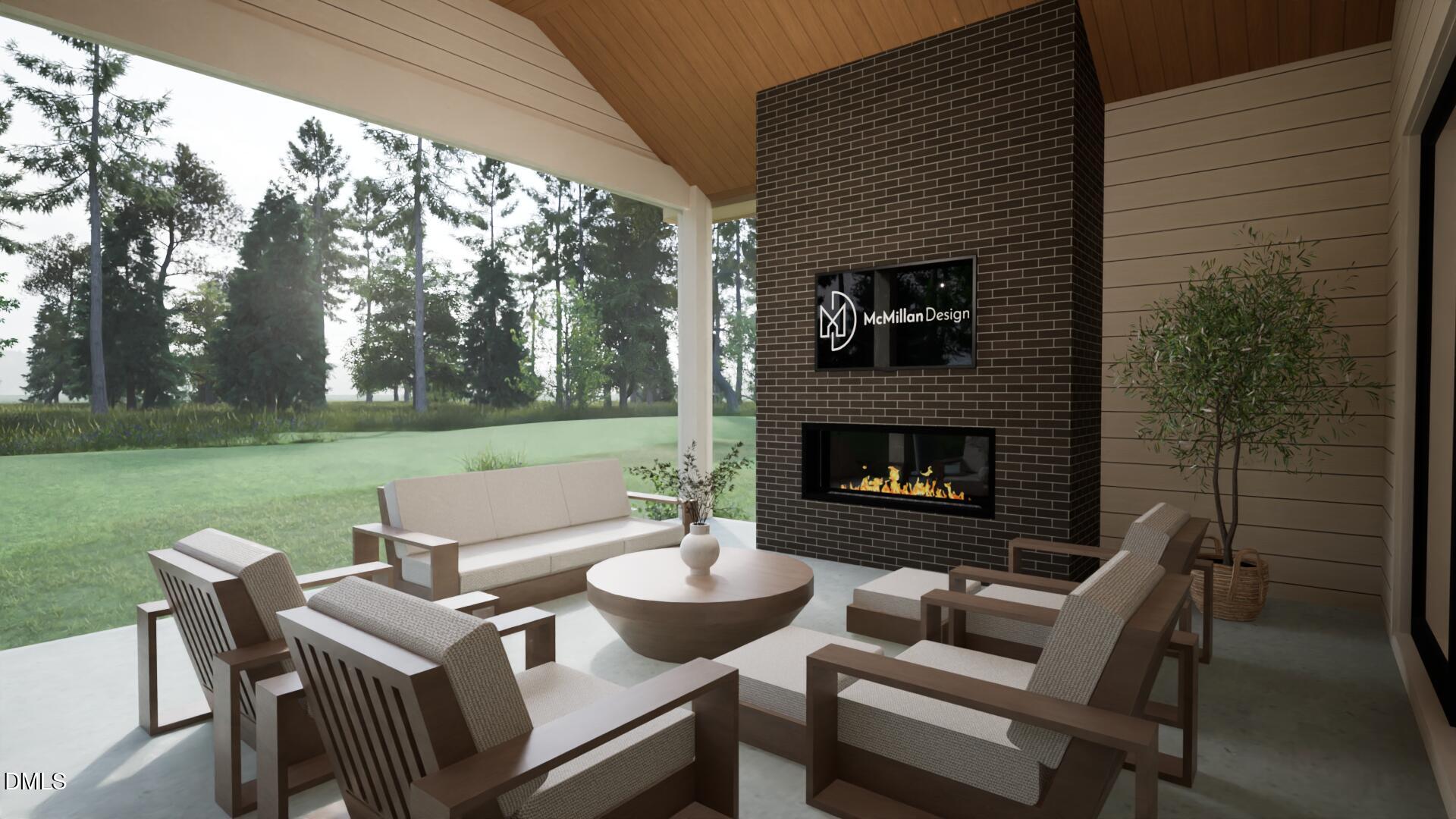 4801 Rampart Street Raleigh, NC 27609 - Photo 32 of 61 Rear Porch Rendering