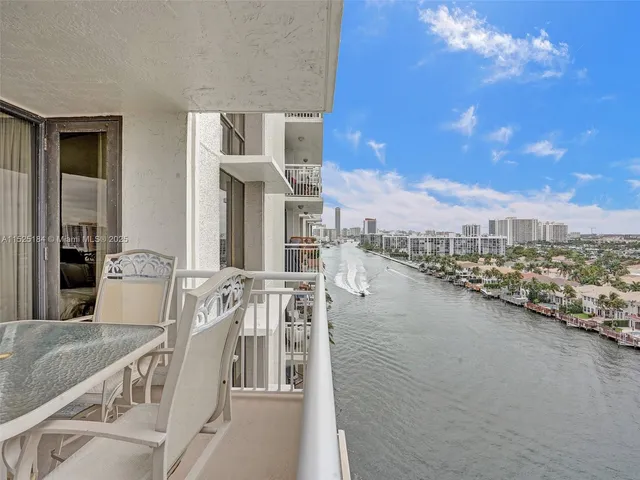 a view of a city from a terrace