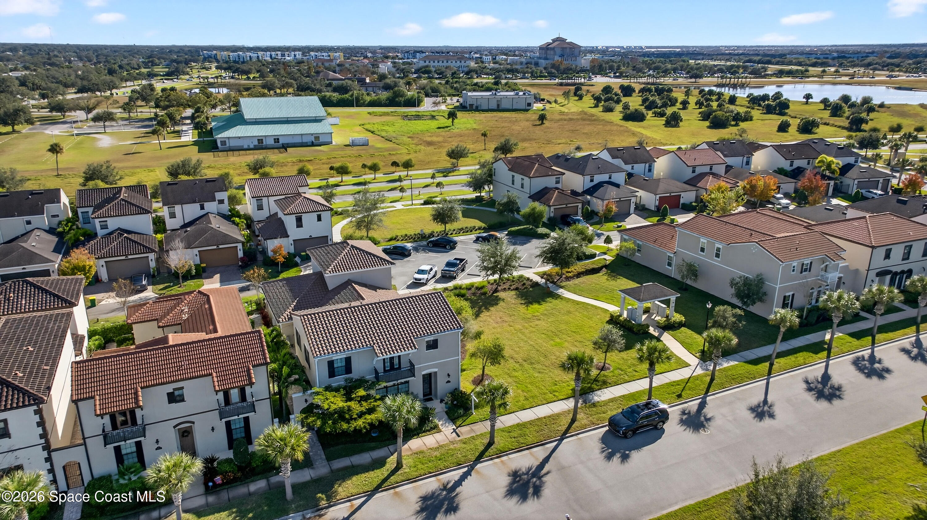 2343 Rodina Drive Melbourne, FL 32940 - Photo 41 of 72 an aerial view of residential houses with outdoor space