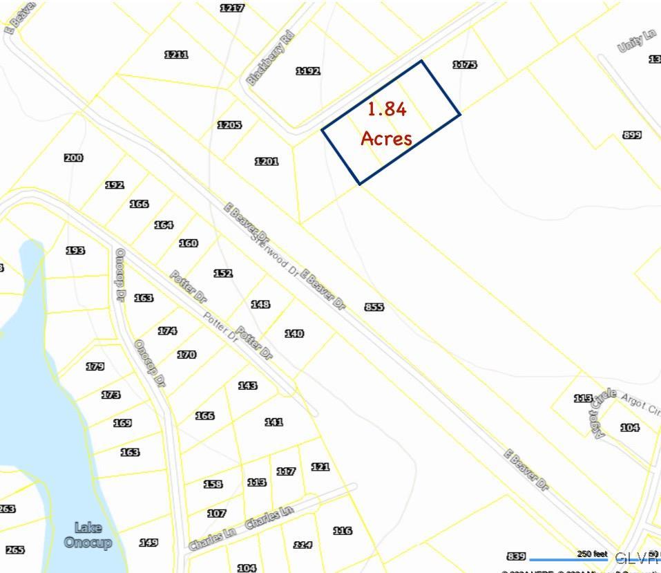 Ridge Rd Topography Map