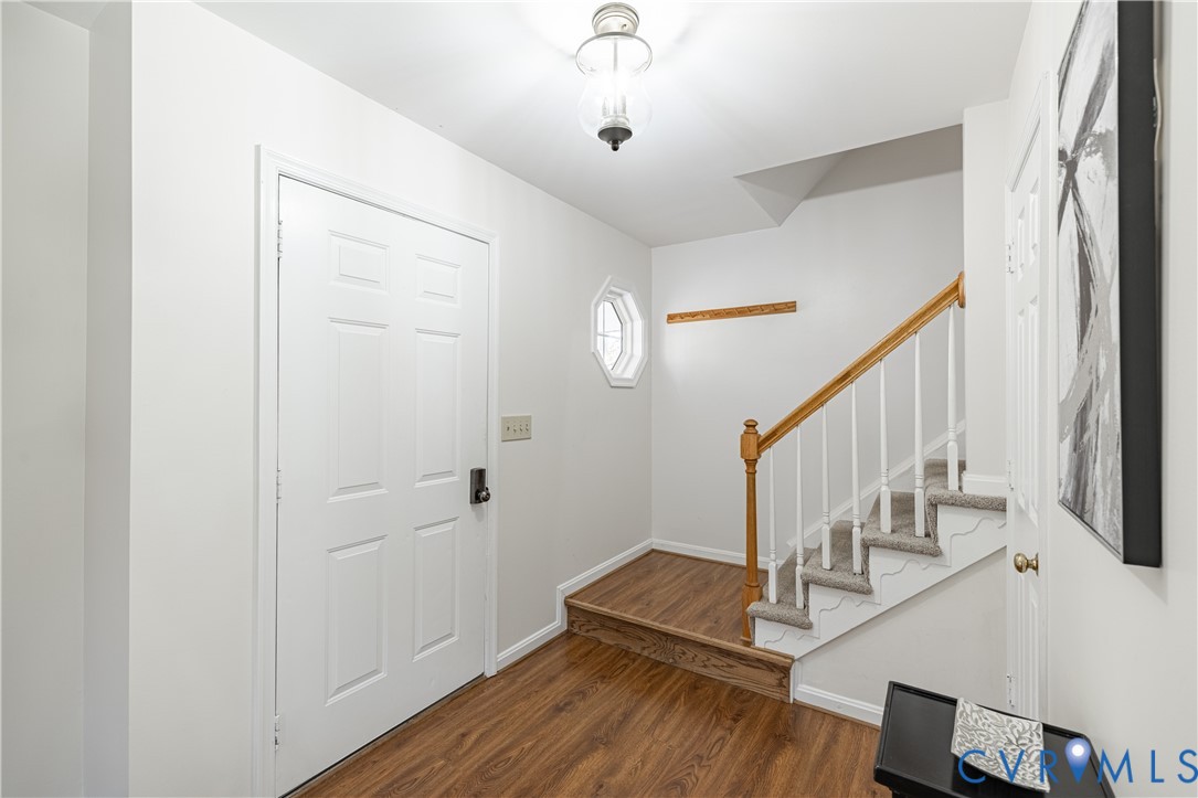 247 Tranquility Drive Ruther Glen, VA 22546 - Photo 32 of 50 a view of entryway and hall with wooden floor