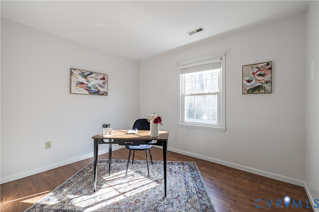 247 Tranquility Drive Ruther Glen, VA 22546 - Photo 33 of 50 a workspace with wooden floor