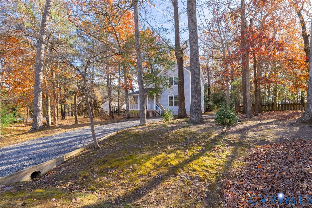 247 Tranquility Drive Ruther Glen, VA 22546 - Photo 4 of 50 a view of a yard with plants and trees