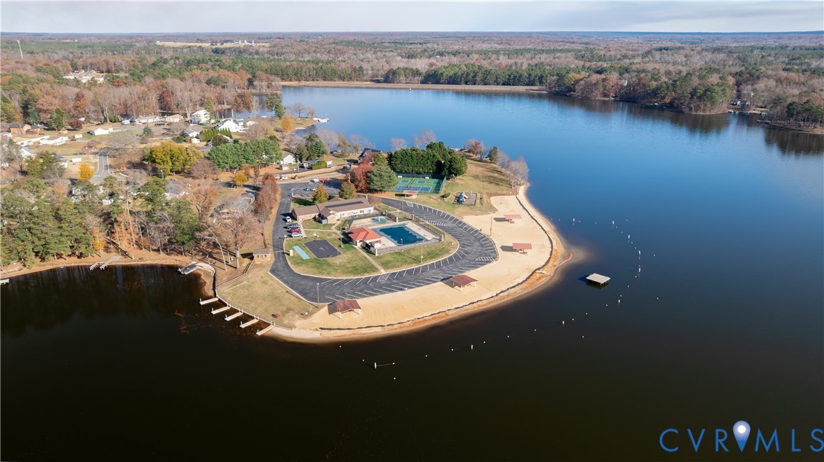 247 Tranquility Drive Ruther Glen, VA 22546 - Photo 47 of 50 an aerial view of a house with lake view