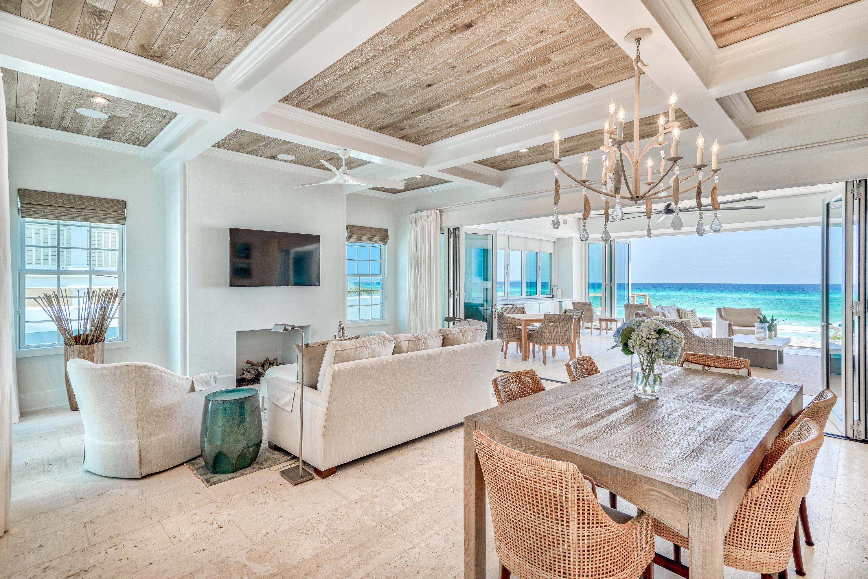 153 Pelican Cir Inlet Beach, Unit A Inlet Beach, FL 32461 - Photo 31 of 94 a living room with furniture and a chandelier