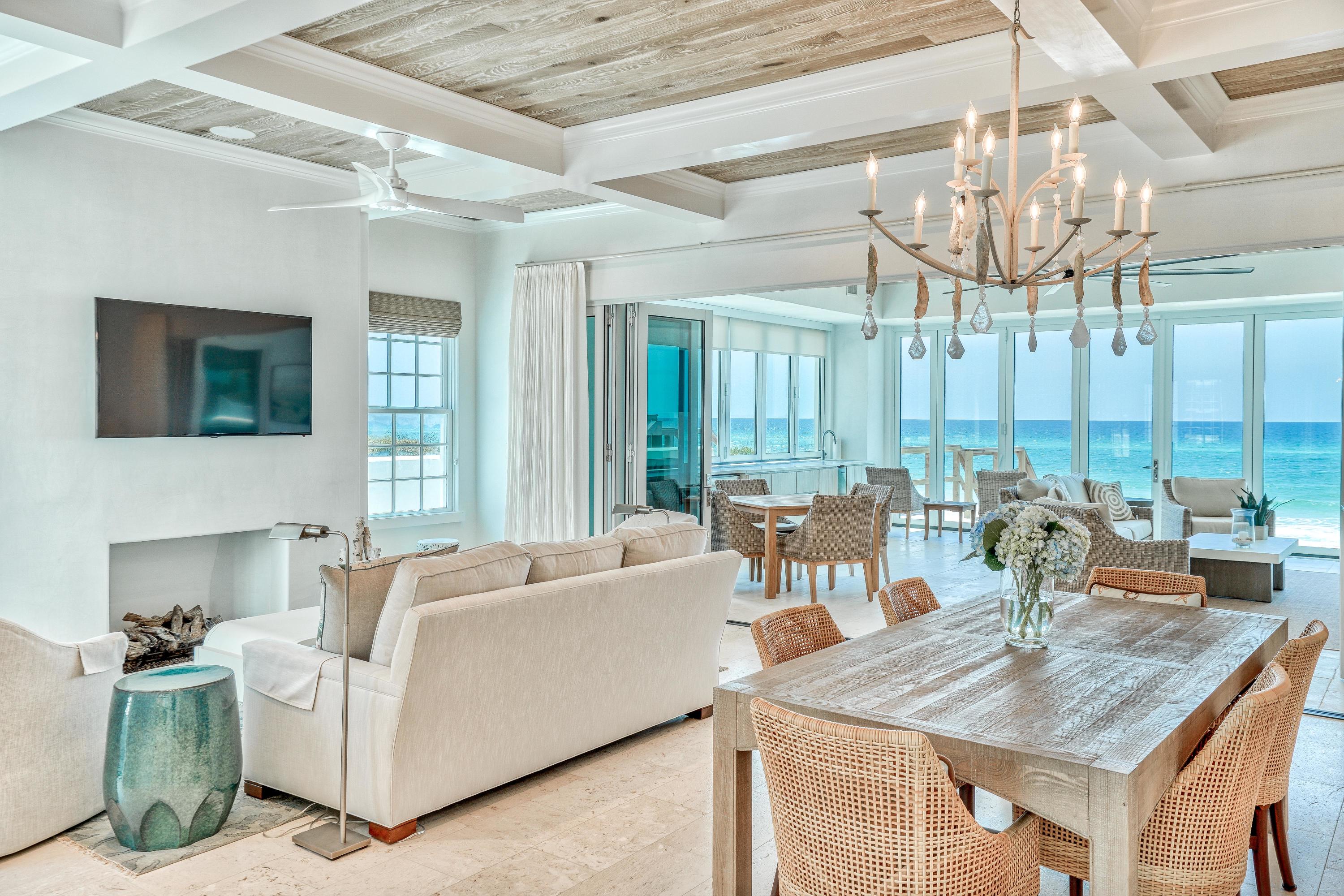153 Pelican Cir Inlet Beach, Unit A Inlet Beach, FL 32461 - Photo 34 of 94 a view of a dining room with furniture window and outside view