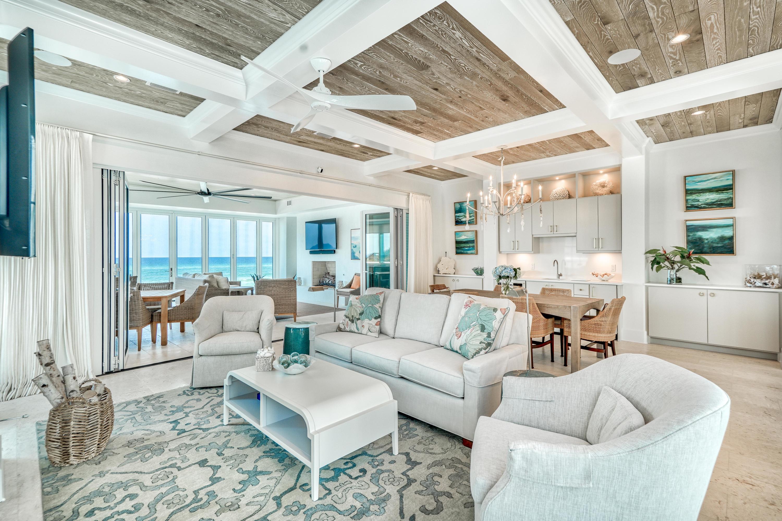 153 Pelican Cir Inlet Beach, Unit A Inlet Beach, FL 32461 - Photo 35 of 94 a living room with furniture and a large window