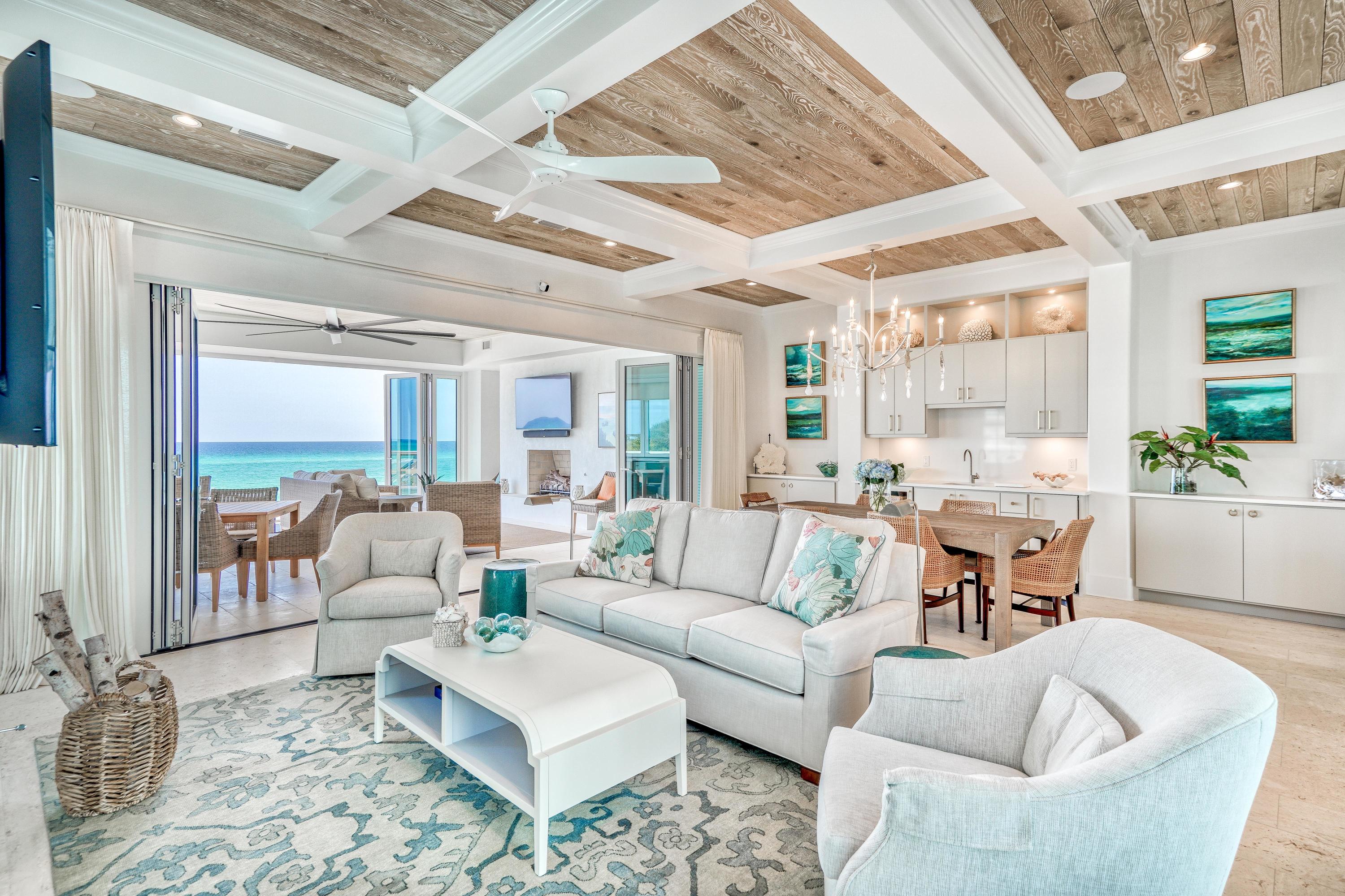 153 Pelican Cir Inlet Beach, Unit A Inlet Beach, FL 32461 - Photo 39 of 94 a living room with furniture and a large window