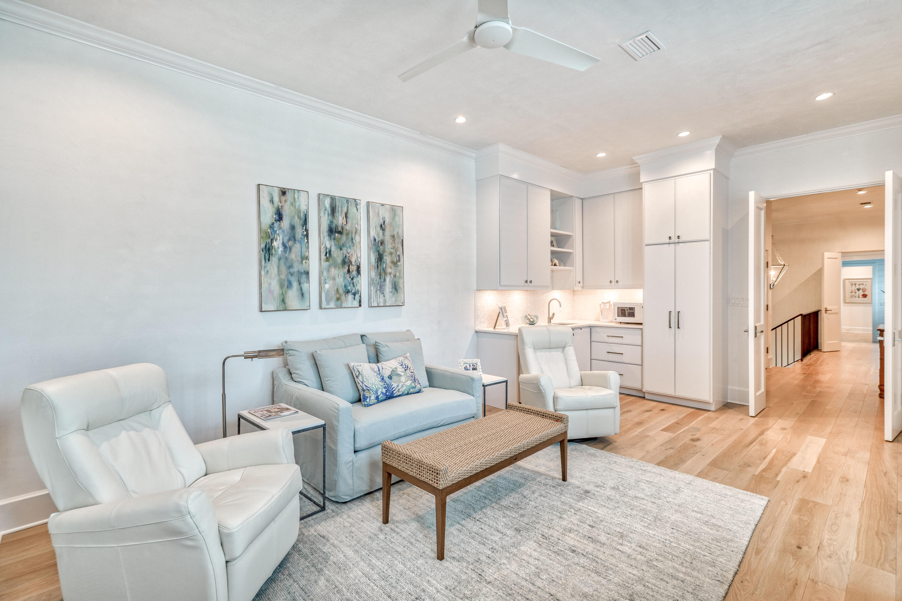 153 Pelican Cir Inlet Beach, Unit A Inlet Beach, FL 32461 - Photo 59 of 94 a living room with furniture and wooden floor