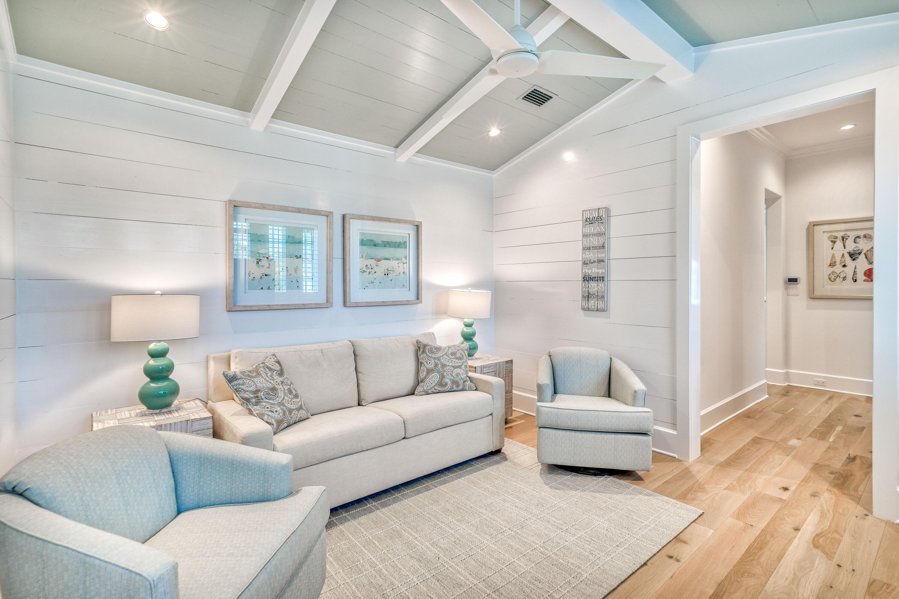 153 Pelican Cir Inlet Beach, Unit A Inlet Beach, FL 32461 - Photo 62 of 94 a living room with furniture and a large window