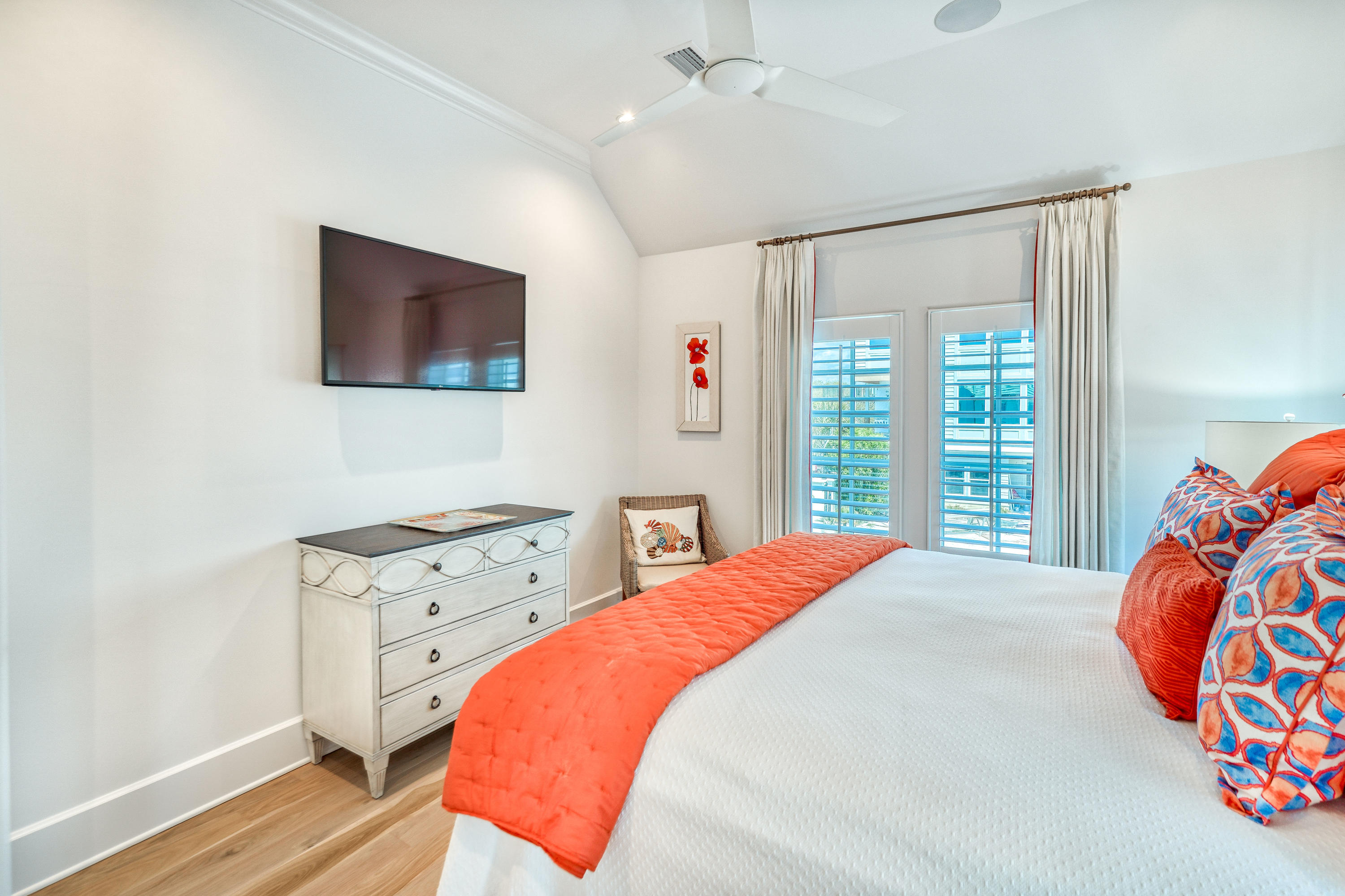 153 Pelican Cir Inlet Beach, Unit A Inlet Beach, FL 32461 - Photo 76 of 94 a bedroom with a bed and a window