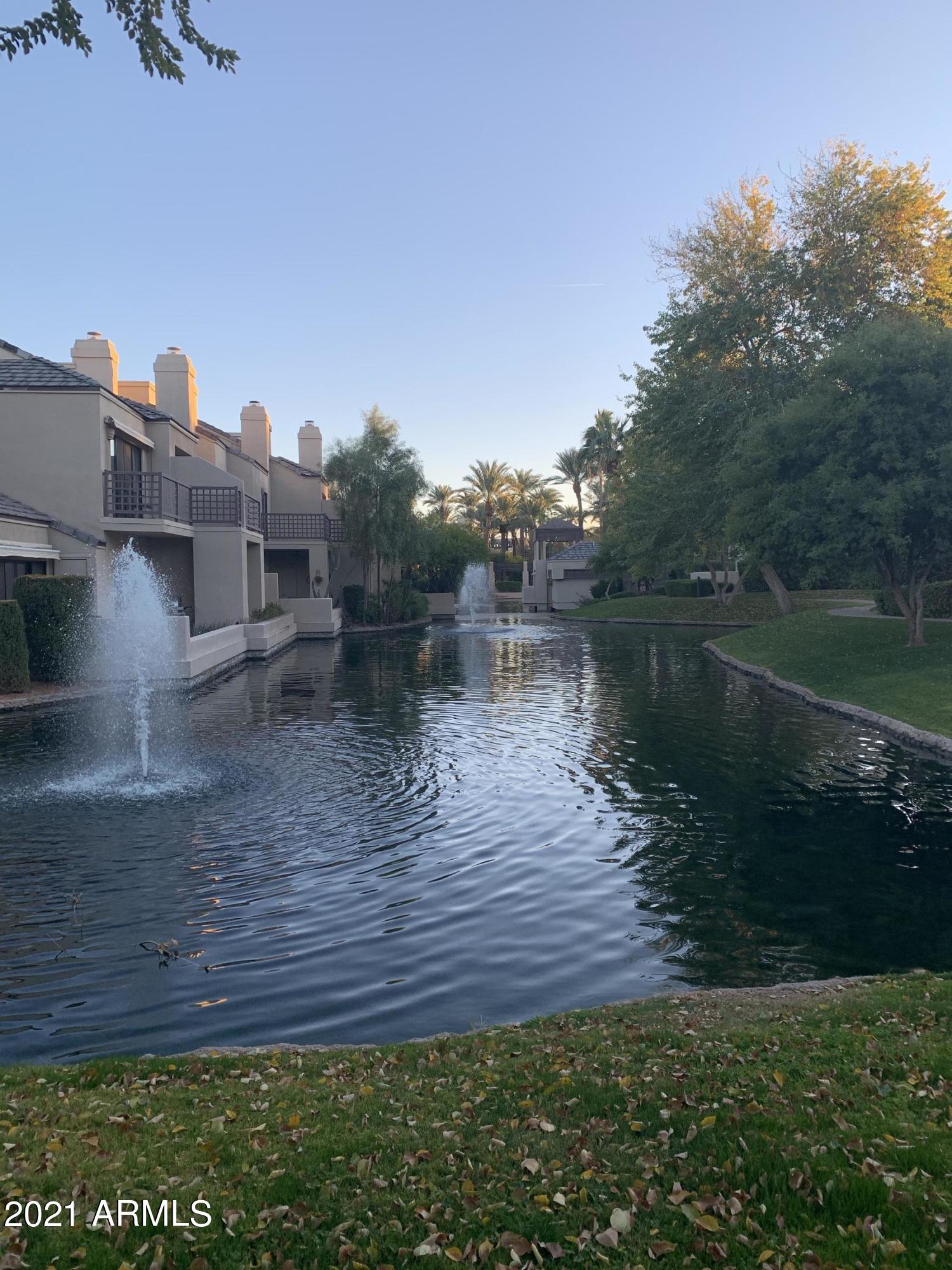 7272 East Gainey Ranch Road, Unit 114 Scottsdale, AZ 85258 - Photo 22 of 70 LAGOON VIEW FROM PATIO