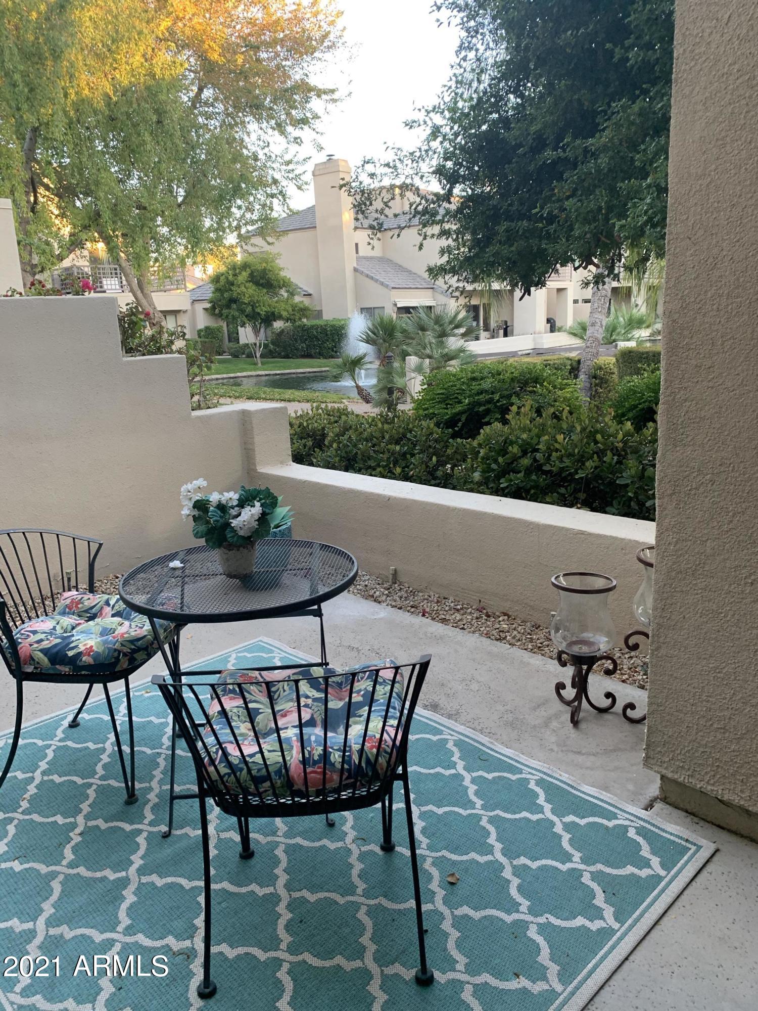 7272 East Gainey Ranch Road, Unit 114 Scottsdale, AZ 85258 - Photo 24 of 70 PATIO OFF LIVING AREA