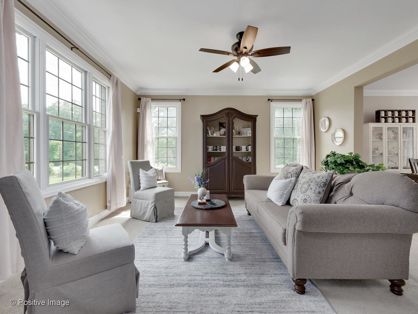 27W617 Garys Mill Road Winfield, IL 60190 - Photo 5 of 35 a living room with furniture and a large window