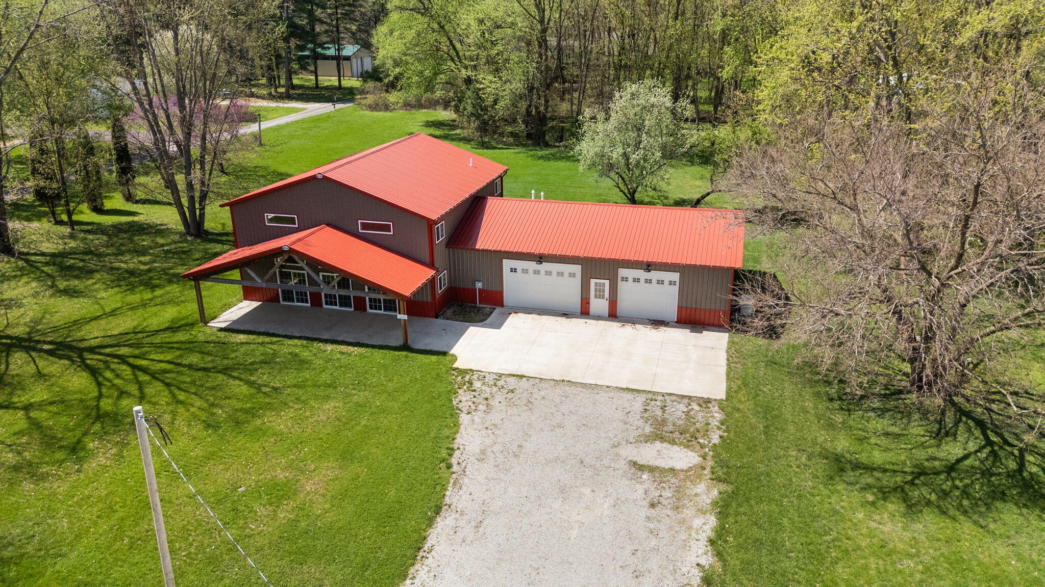 6631 Beach Street Knox, IN 46534 - Photo 3 of 41 an aerial view of a house