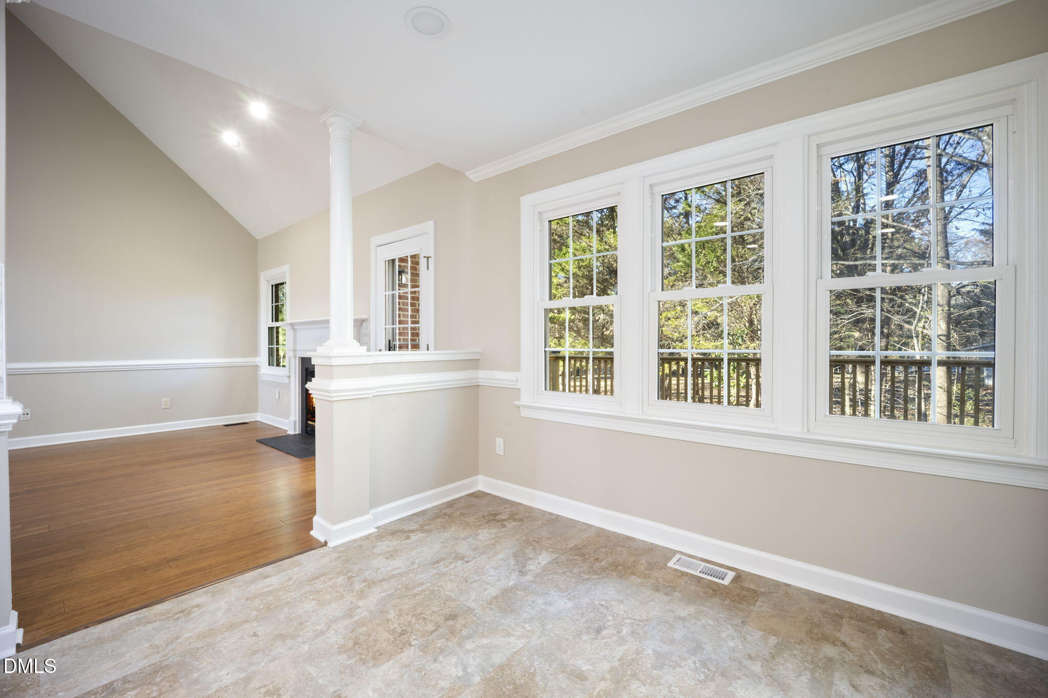 912 Broadhaven Drive Raleigh, NC 27603 - Photo 23 of 53 a view of a room with a window and a kitchen
